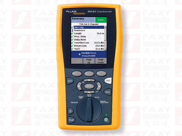 福祿克Fluke DTX-ELT CableAnalyzer電纜認(rèn)證分析儀DTX-ELT PRO